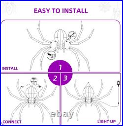 Halloween Decorations Outdoor Hanging Spider 4.2FT Giant Climb the Wall Spider Halloween Decorations Outdoor Hanging Spider 4.2FT Giant Climb the Wall Spider