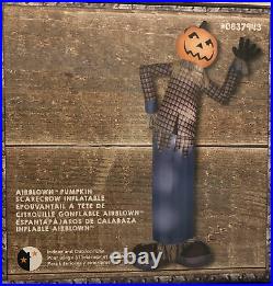 Halloween Gemmy 12 ft Pumpkin Scarecrow Airblown Inflatable NEW