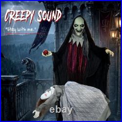 Halloween Halloween Animated Standing Witch with Floating Ghost Decoration