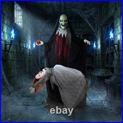Halloween Halloween Animated Standing Witch with Floating Ghost Decoration