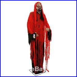 Halloween Haunter Giant 7ft Animated Standing Scary Death Reaper Prop Decoration