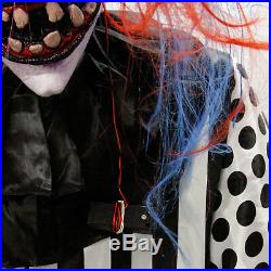 Halloween Haunters 7ft Animated Standing Scary Evil Reaper Clown Prop Decoration