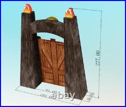 Halloween Inflatable Dinosaur Trunk or Treat Car Decorations Kit for SUV Bann