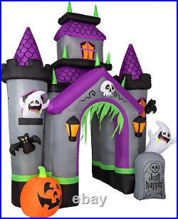 Halloween Inflatables Large 12 Ft Haunted House Castle Archway Inflatable Outd