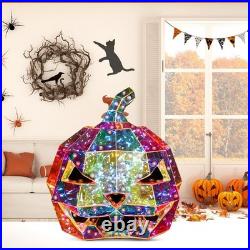 Halloween Ornament Lamp Prismatic Iridescent Pumpkin Prismatic LED Pumpkin Light