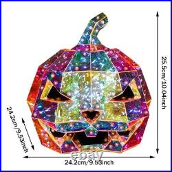 Halloween Ornament Lamp Prismatic Iridescent Pumpkin Prismatic LED Pumpkin Light Halloween Ornament Lamp Prismatic Iridescent Pumpkin Prismatic LED Pumpkin Light