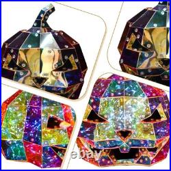 Halloween Ornament Lamp Prismatic Iridescent Pumpkin Prismatic LED Pumpkin Light Halloween Ornament Lamp Prismatic Iridescent Pumpkin Prismatic LED Pumpkin Light