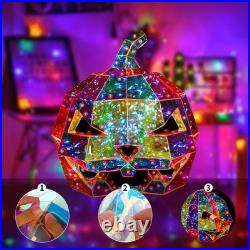 Halloween Ornament Lamp Prismatic Iridescent Pumpkin Prismatic LED Pumpkin Light Halloween Ornament Lamp Prismatic Iridescent Pumpkin Prismatic LED Pumpkin Light