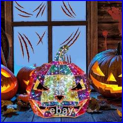 Halloween Ornament Lamp Prismatic Iridescent Pumpkin Prismatic LED Pumpkin Light Halloween Ornament Lamp Prismatic Iridescent Pumpkin Prismatic LED Pumpkin Light