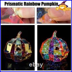 Halloween Ornament Lamp Prismatic Iridescent Pumpkin Prismatic LED Pumpkin Light Halloween Ornament Lamp Prismatic Iridescent Pumpkin Prismatic LED Pumpkin Light