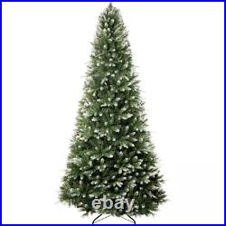 Halloween Outdoor Decoration 75 Ft Frosted Lightly Snow Flocked Prelit Artificia