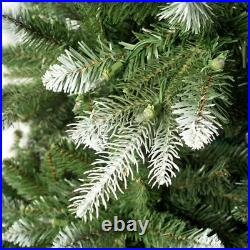 Halloween Outdoor Decoration 75 Ft Frosted Lightly Snow Flocked Prelit Artificia