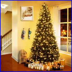 Halloween Outdoor Decoration 75 Ft Frosted Lightly Snow Flocked Prelit Artificia