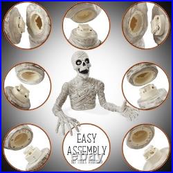 Halloween Outdoor Decorations Scary Groundbreaking Mummy Yard Porch Prop 36in