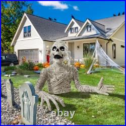 Halloween Outdoor Decorations Scary Groundbreaking Mummy Yard Porch Prop 36in