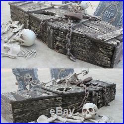 Halloween Simulation Scary Horror Toy Foam Simulation Coffin Festive Tricky Toy
