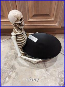 Halloween Skeleton Server Serving Plate 2 Piece Set NWT Pier 1