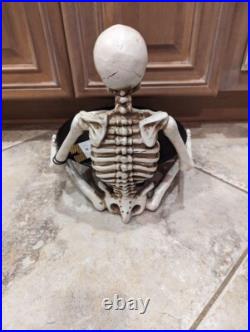 Halloween Skeleton Server Serving Plate 2 Piece Set NWT Pier 1