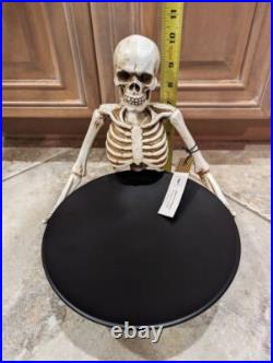 Halloween Skeleton Server Serving Plate 2 Piece Set NWT Pier 1
