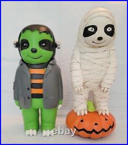 Halloween Sloth Figure Mummy Witch Frankenstein Costume Resin Figurine 9 Lot