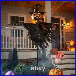 Halloween Solar Scarecrow Metal Ground Stake, Decorative Home