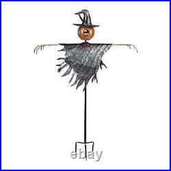 Halloween Solar Scarecrow Metal Ground Stake, Decorative Home