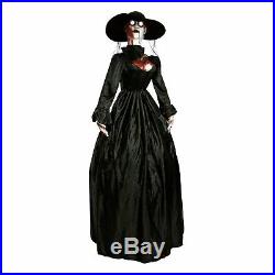 Halloween Standing 80 Animated Zombie Widow Witch Lady Latex Prop Decoration