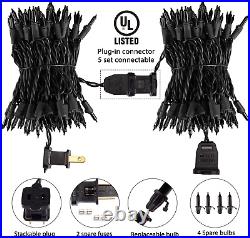 Halloween String Lights Outdoor 2 Pack 100 Count 25 Feet Incandescent Bulb Mini