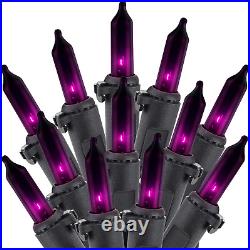 Halloween String Lights Outdoor 2 Pack 100 Count 25 Feet Incandescent Bulb Mini
