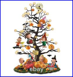 Halloween Tabletop Tree With Over 35 Lights and the entire PEANUTS gang