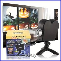 Halloween Window Projector Pro 12 Built-in Movies, Tripod Included Indoor/Out