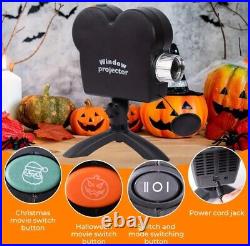 Halloween Window Projector Pro 12 Built-in Movies, Tripod Included Indoor/Out