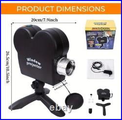 Halloween Window Projector Pro 12 Built-in Movies, Tripod Included Indoor/Out