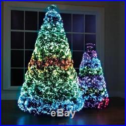 Hammacher Northern Lights Christmas Tree 7.5 LED Lighted Fiber Optic 23 Pattern