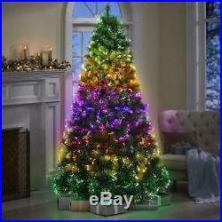 Hammacher Northern Lights Christmas Tree LED Fiber Optic Tips 23 Pattern 9 Ft