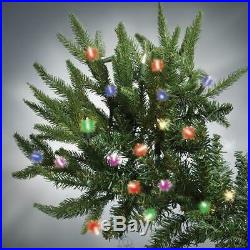 Hammacher Worlds Best Prelit Fraser Fir 7.5' Slim LED Multi Color Christmas Tree