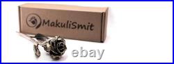 Hand-Forged Bronze Metal Rose with Stand 8th or 19th for Her, Wife, Husband or
