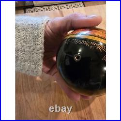 Hand-Painted Russian Wooden Eggs Signed Easter Russian Orthodox 3 LG Eggs