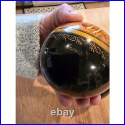 Hand-Painted Russian Wooden Eggs Signed Easter Russian Orthodox 3 LG Eggs