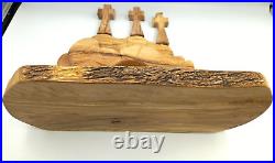 Handcrafted Olive Wood Resurrection Easter Tomb Holy Land Craft Limited Edition