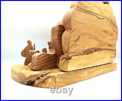 Handcrafted Olive Wood Resurrection Easter Tomb Holy Land Craft Limited Edition