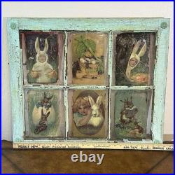 Handmade 100 Yr Old Window with Easter Bunny Art Shabby Chic Wall Decor 23×27 Handmade 100 Yr Old Window with Easter Bunny Art Shabby Chic Wall Decor 23×27