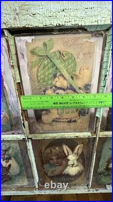 Handmade 100 Yr Old Window with Easter Bunny Art Shabby Chic Wall Decor 23×27 Handmade 100 Yr Old Window with Easter Bunny Art Shabby Chic Wall Decor 23×27