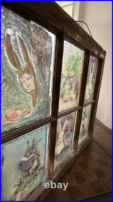 Handmade 100 Yr Old Window with Easter Bunny Art Shabby Chic Wall Decor 23×27 Handmade 100 Yr Old Window with Easter Bunny Art Shabby Chic Wall Decor 23×27