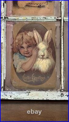 Handmade 100 Yr Old Window with Easter Bunny Art Shabby Chic Wall Decor 23×27 Handmade 100 Yr Old Window with Easter Bunny Art Shabby Chic Wall Decor 23×27