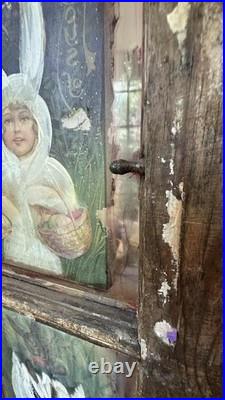 Handmade 100 Yr Old Window with Easter Bunny Art Shabby Chic Wall Decor 23×27 Handmade 100 Yr Old Window with Easter Bunny Art Shabby Chic Wall Decor 23×27