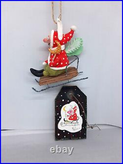 Handmade Christmas Elf Ornament toy for Christmas or home decor wall