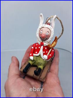 Handmade Christmas Elf Ornament toy for Christmas or home decor wall