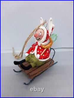 Handmade Christmas Elf Ornament toy for Christmas or home decor wall