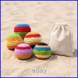 Handmade Crochet Hacky Sack, Cotton Footbag, Sensory Fidget Toy Ball Handmade Crochet Hacky Sack, Cotton Footbag, Sensory Fidget Toy Ball